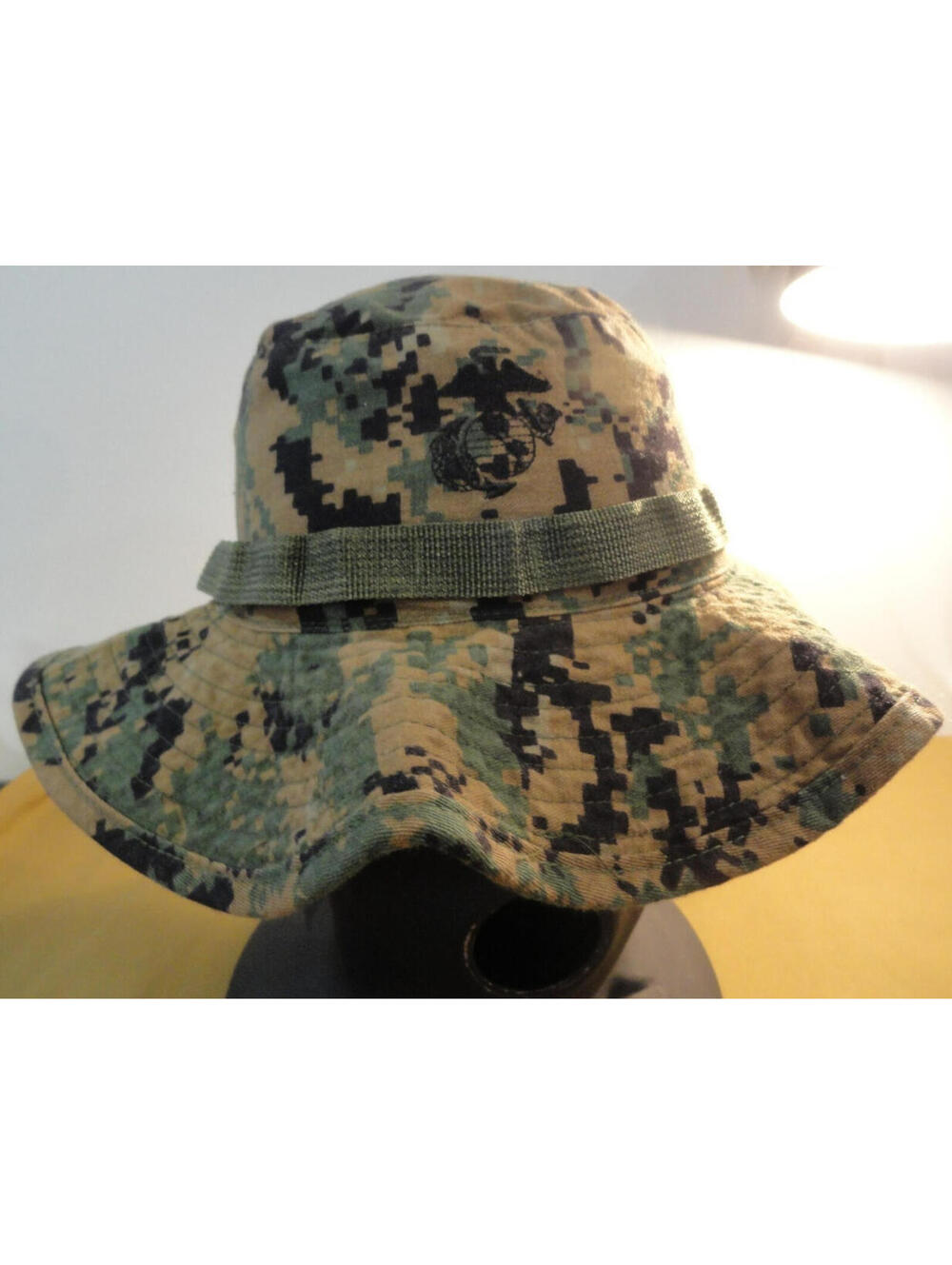 MARPAT WOODLAND HOT WEATHER COTTON/NYLON BLEND TYPE II BOONIE MADE IN USA LARGE